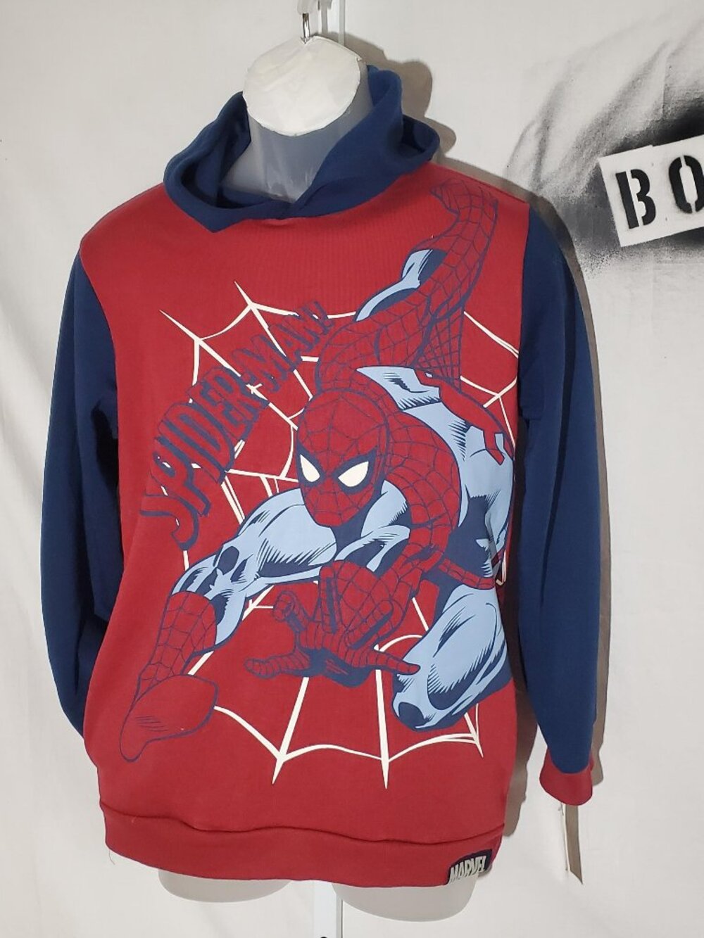 Marvel Mad Engine Spiderman Youth Hoodie NWT sz XL